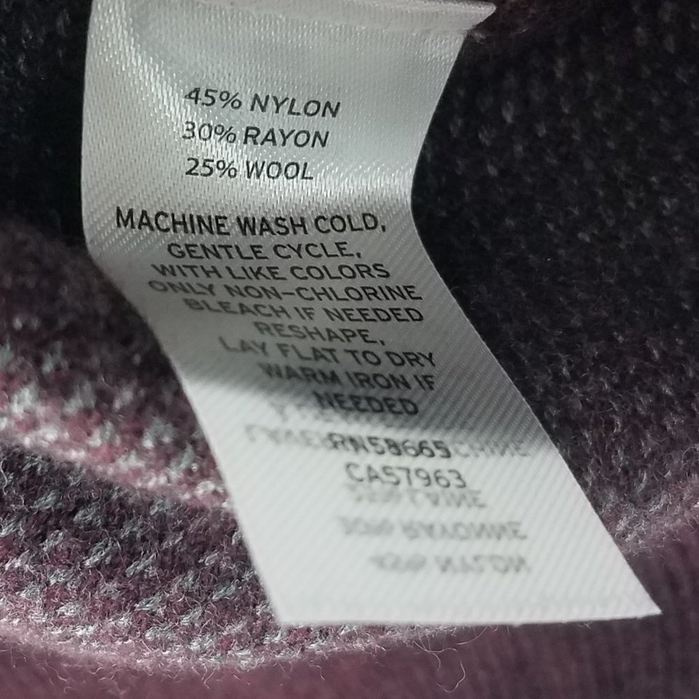 NWT Nordstrom Mens M Crewneck Sweater Pullover Burgundy Wool Casual Office Fall - Picture 6 of 8